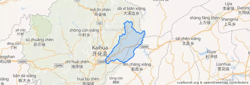 Mapa de ubicacion de 林山乡.
