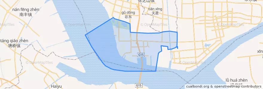 Mapa de ubicacion de 江海街道.