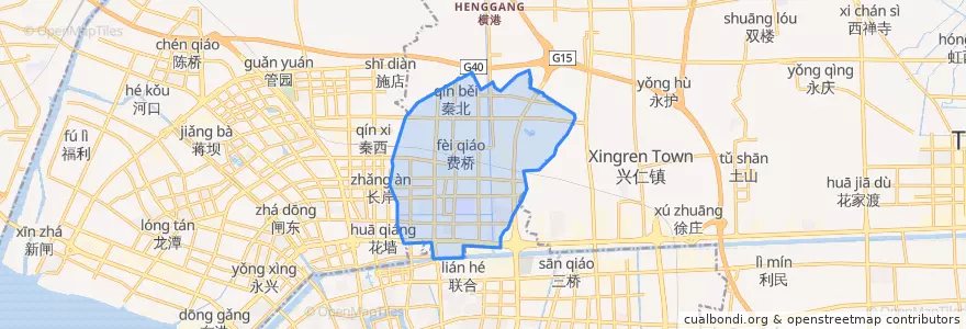 Mapa de ubicacion de 秦灶街道.