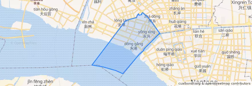 Mapa de ubicacion de 永兴街道.