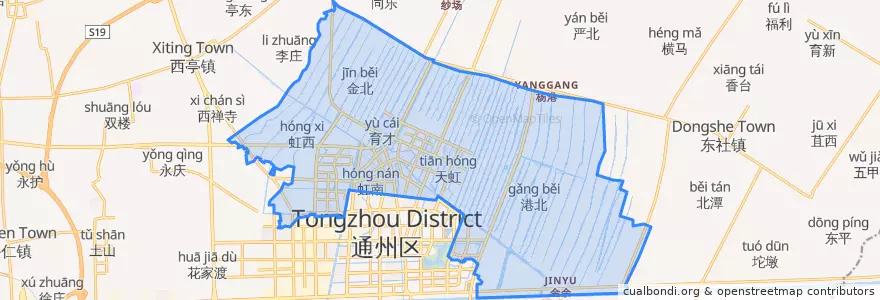 Mapa de ubicacion de 金沙街道.