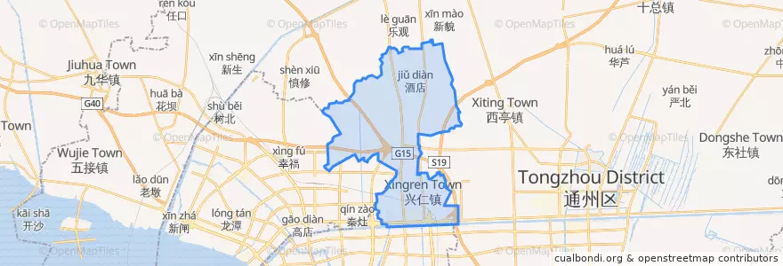 Mapa de ubicacion de 兴仁镇.