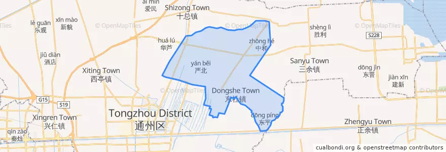 Mapa de ubicacion de 东社镇.
