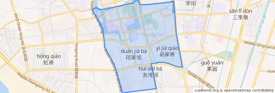 Mapa de ubicacion de 新城桥街道.