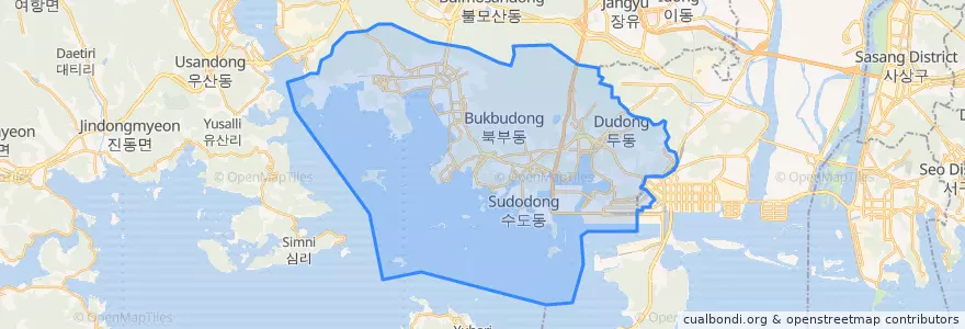 Mapa de ubicacion de 鎮海區.