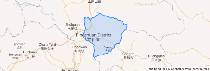 Mapa de ubicacion de 宝积镇.