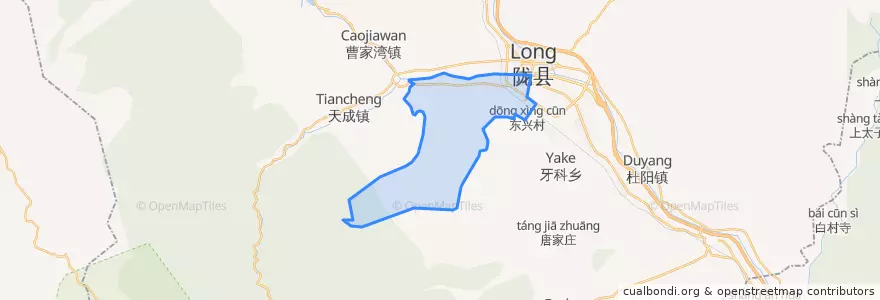 Mapa de ubicacion de Lengdixia Town.