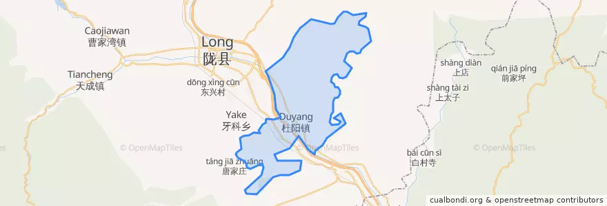 Mapa de ubicacion de Yake Township.