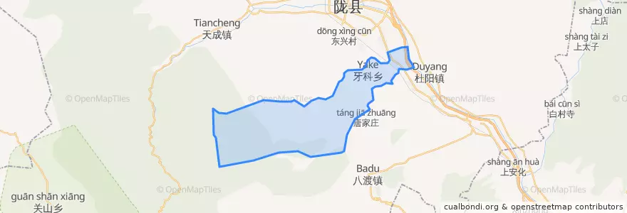Mapa de ubicacion de 牙科乡.