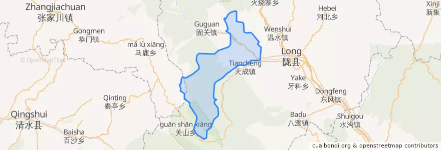 Mapa de ubicacion de 曹家湾镇.