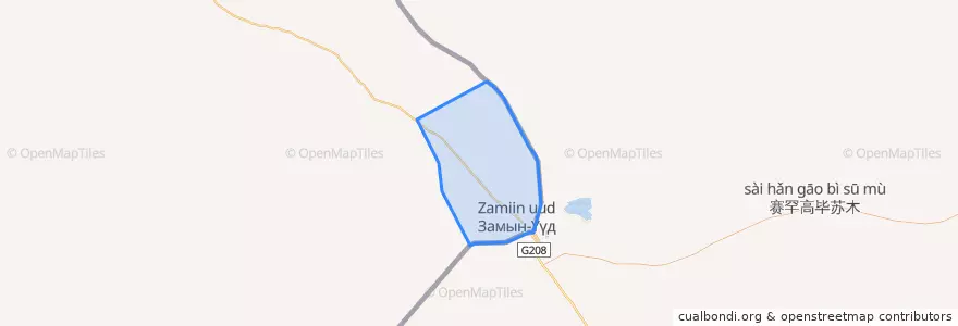 Mapa de ubicacion de Замын-Үүд.
