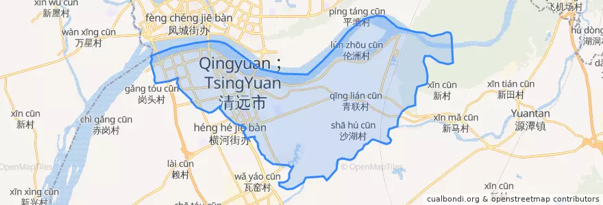 Mapa de ubicacion de Zhouxin Street.