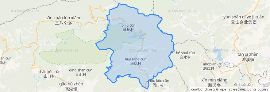 Mapa de ubicacion de 宝峰镇.