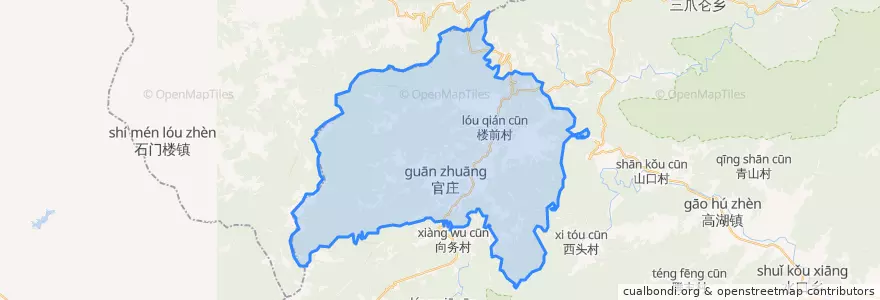 Mapa de ubicacion de 罗湾乡.