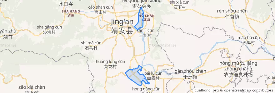Mapa de ubicacion de 靖安县工业园区.