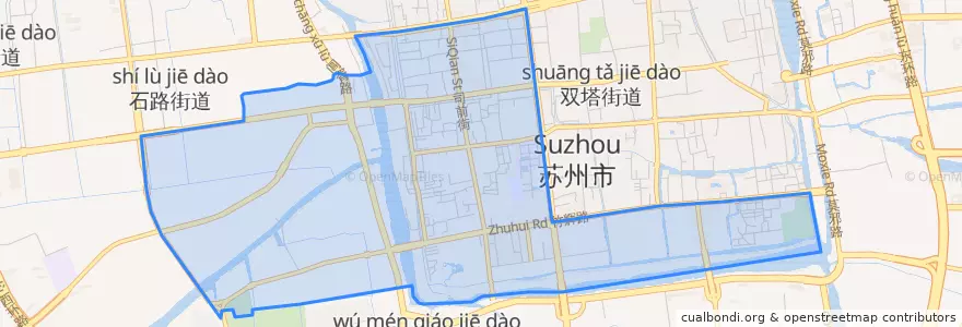 Mapa de ubicacion de 沧浪街道.