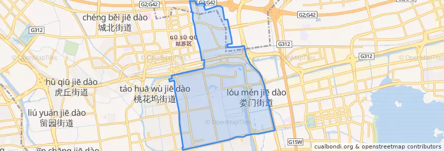 Mapa de ubicacion de 平江街道.