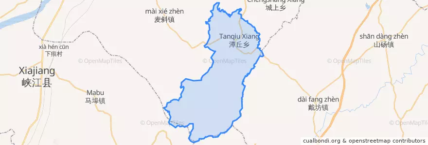 Mapa de ubicacion de 潭丘乡.
