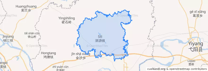 Mapa de ubicacion de 泗沥镇.