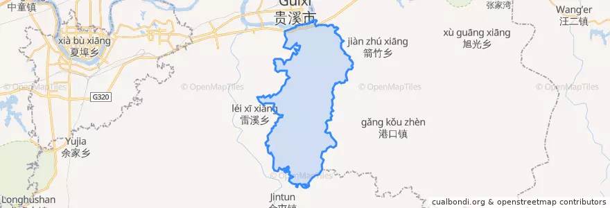 Mapa de ubicacion de 流口镇.