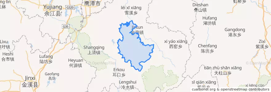 Mapa de ubicacion de 塘湾镇.