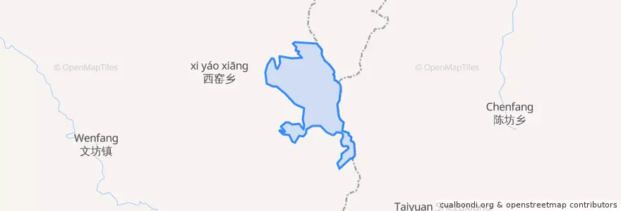 Mapa de ubicacion de 西窑林场.