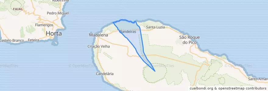 Mapa de ubicacion de Bandeiras.