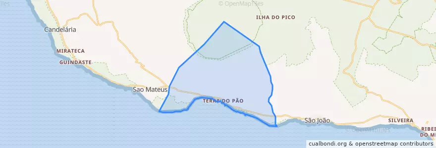 Mapa de ubicacion de São Caetano.