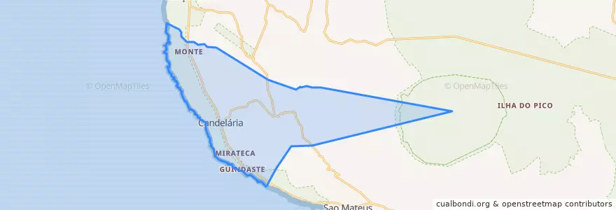 Mapa de ubicacion de Candelária.