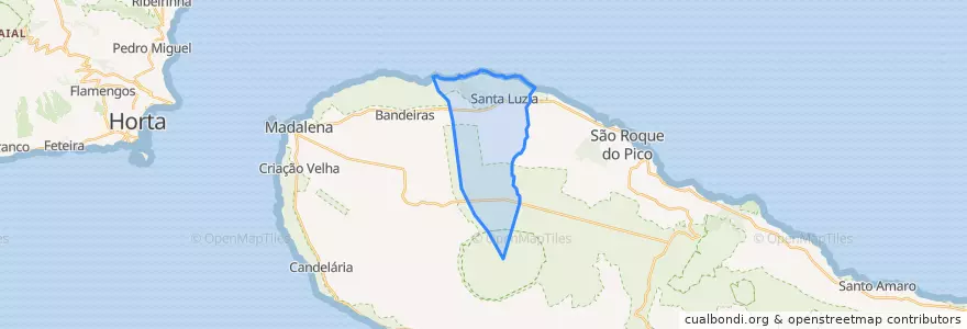 Mapa de ubicacion de Santa Luzia.