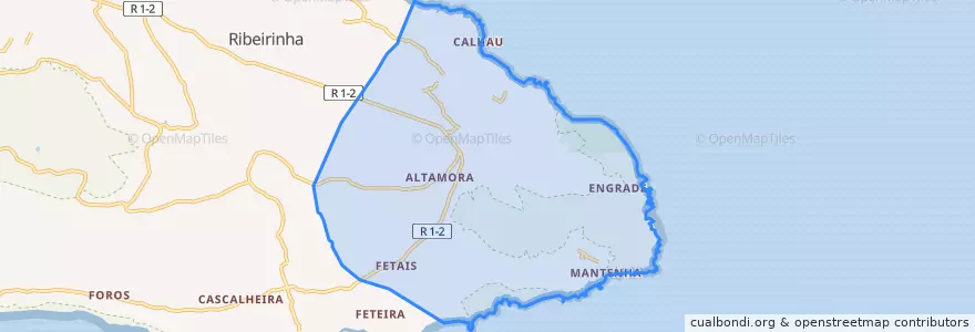 Mapa de ubicacion de Piedade.