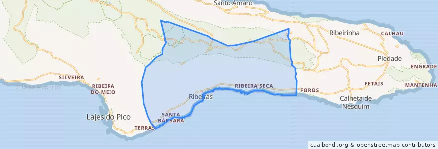 Mapa de ubicacion de Ribeiras.