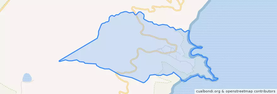 Mapa de ubicacion de Caveira.