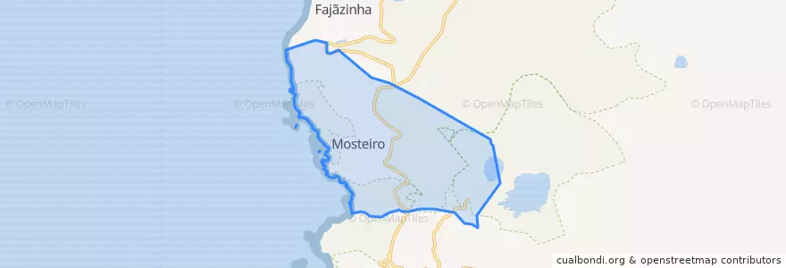 Mapa de ubicacion de Mosteiro.