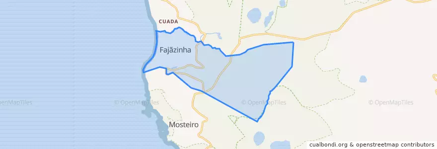 Mapa de ubicacion de Fajãzinha.