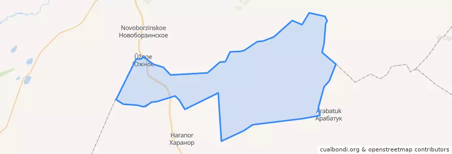 Mapa de ubicacion de Южное сельское поселение.
