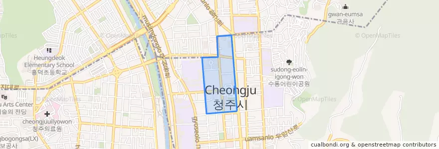 Mapa de ubicacion de 북문로3가.