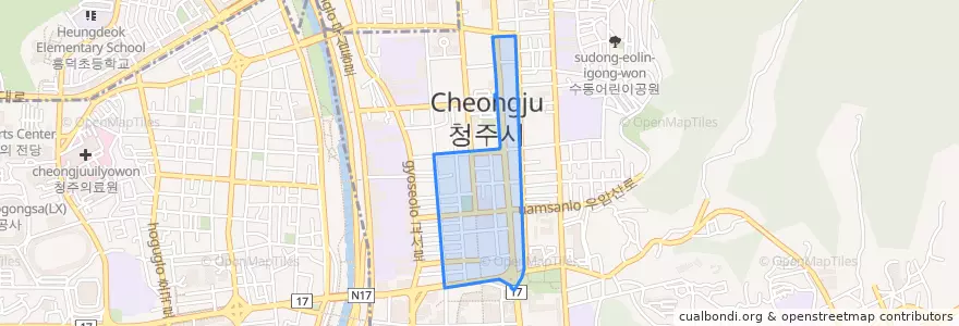 Mapa de ubicacion de 북문로2가.