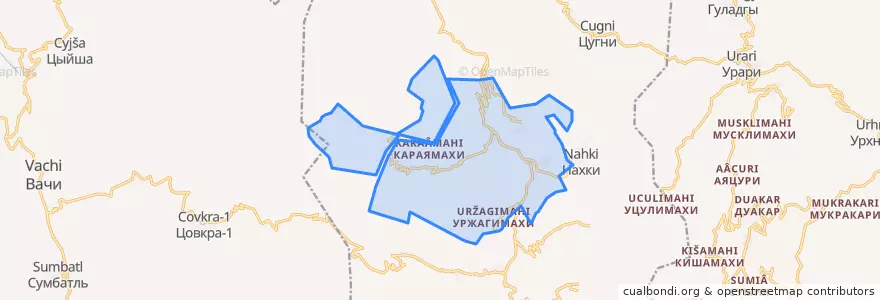 Mapa de ubicacion de Нацинский сельсовет.
