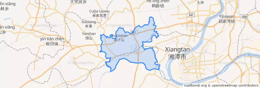 Mapa de ubicacion de 姜畲镇.