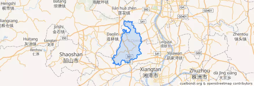 Mapa de ubicacion de 响塘乡.