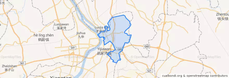 Mapa de ubicacion de 昭山乡.