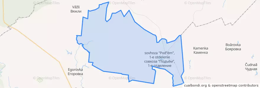 Mapa de ubicacion de Подъёмский сельсовет.