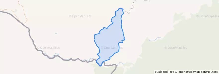Mapa de ubicacion de Урлукское сельское поселение.