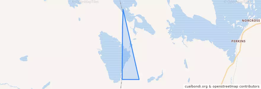 Mapa de ubicacion de Veazie Gore.