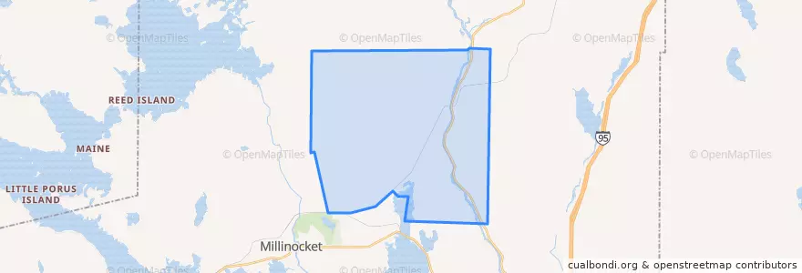 Mapa de ubicacion de Grindstone Township.