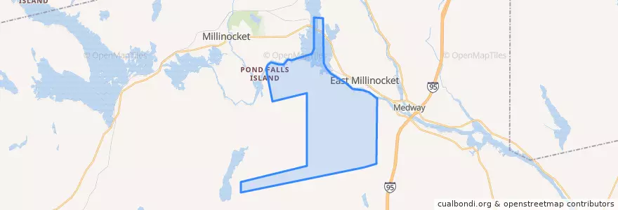 Mapa de ubicacion de TA R7 WELS Township.