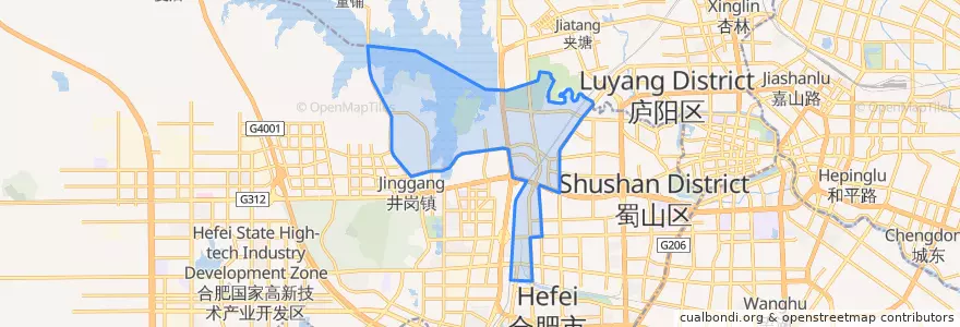 Mapa de ubicacion de 井岗镇.