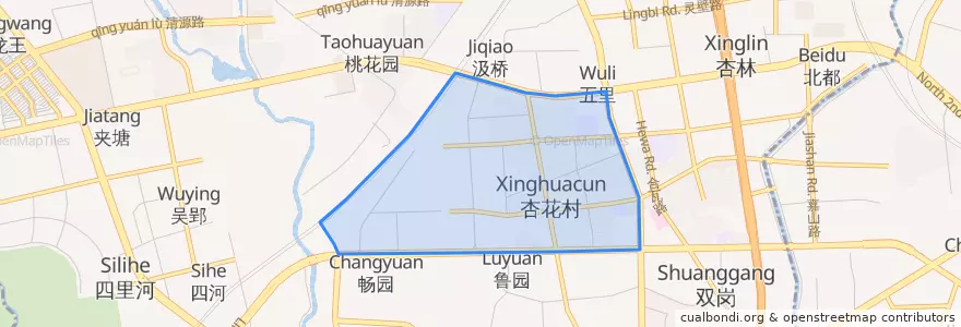 Mapa de ubicacion de 海棠街道.