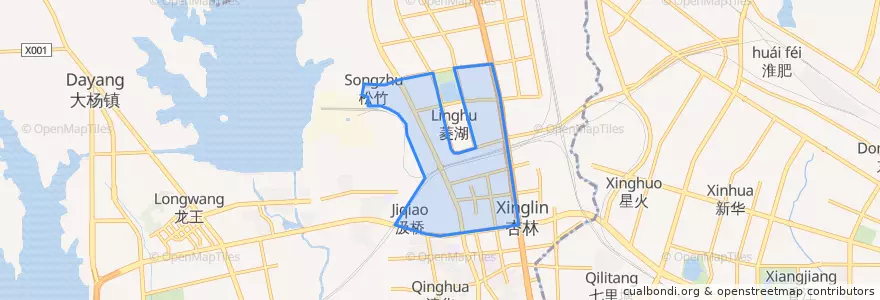 Mapa de ubicacion de 杏花村街道.